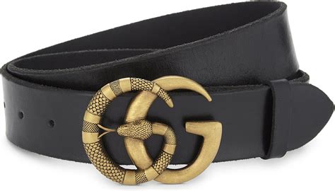 gucci men's snake belt|black leather snake Gucci belt.